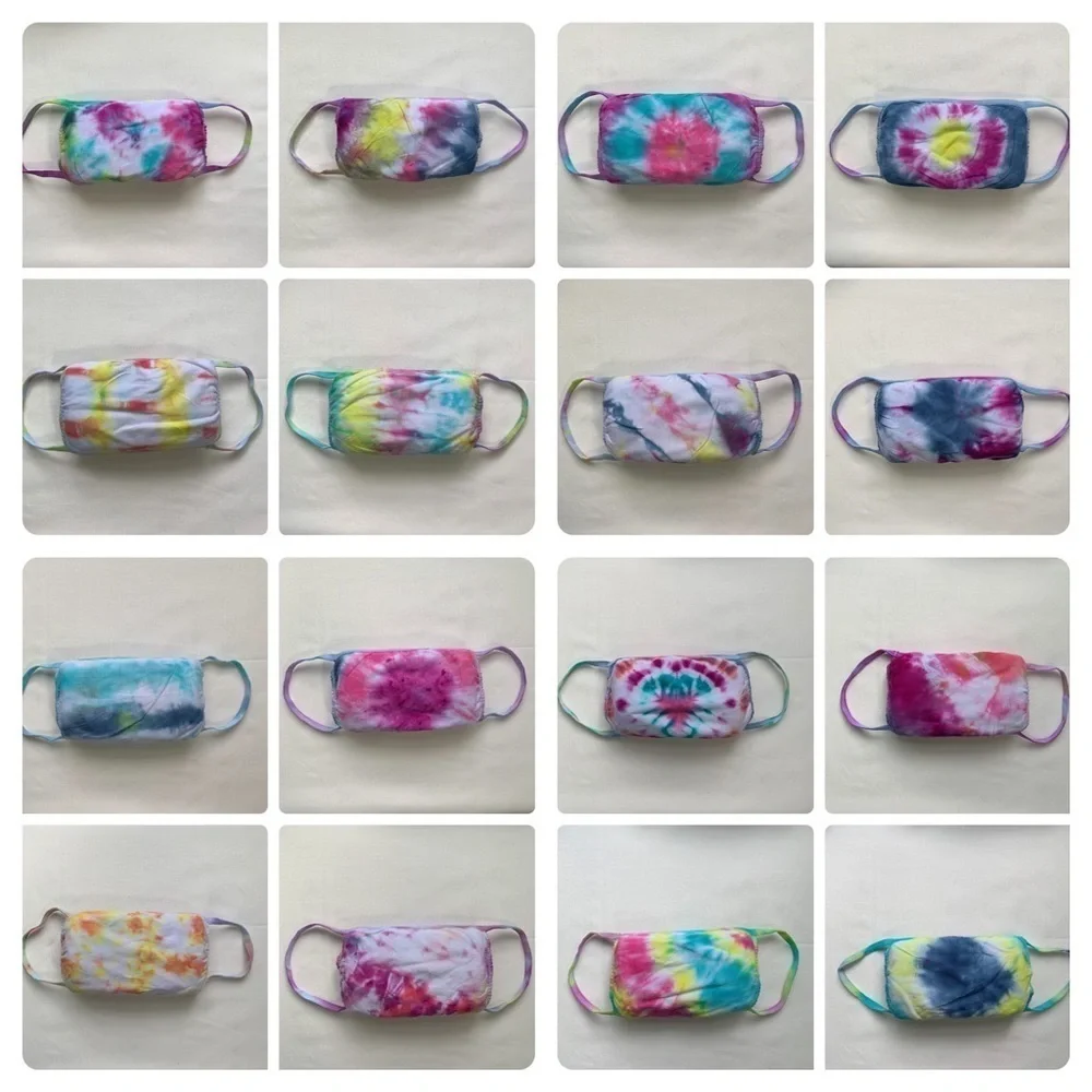 New Homemade Tie-Dye Face Masks - 1 Mask